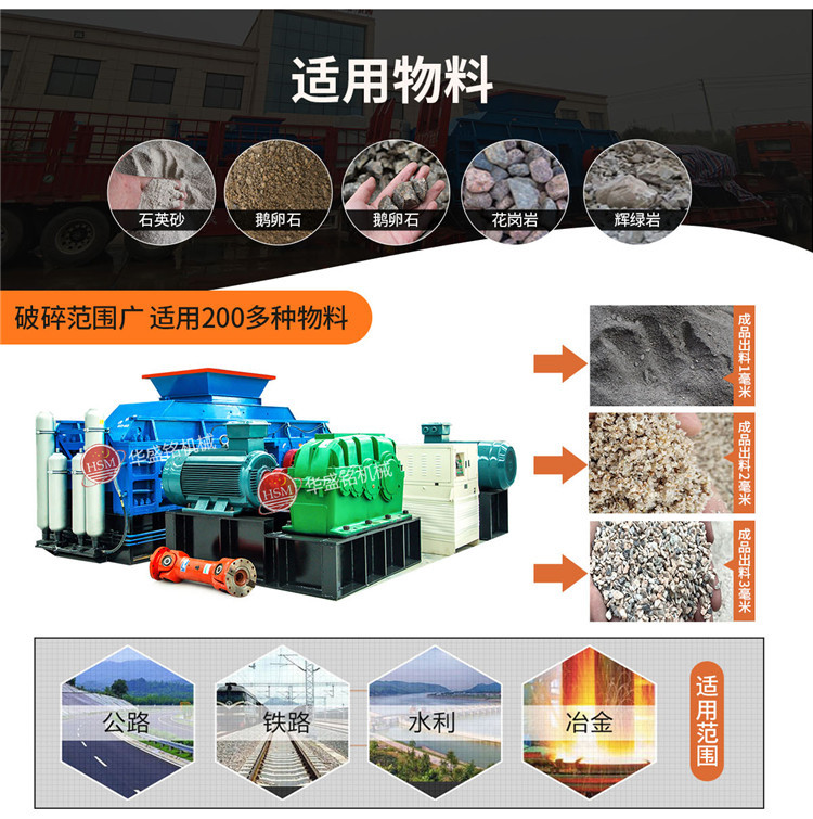 對輥制砂機適應物料 對輥制砂機適應物料
